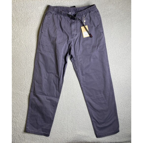 Gramicci Pants Men Medium 32x31 Purple Pigment Dye Elastic Belt Outdoor NWT